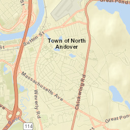 North Andover Street Map