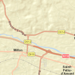 Millas Street Map