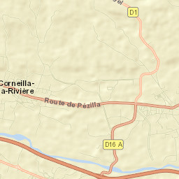Corneilla-la-Rivière Street Map