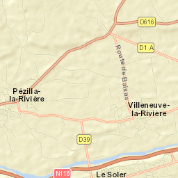 Pézilla-la-Rivière Street Map