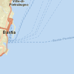 Bastia Street Map