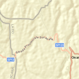 Onano Street Map