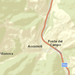 Accumoli Street Map