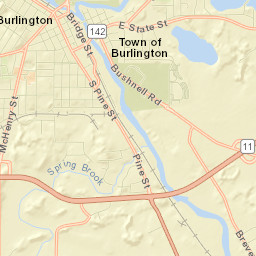 Burlington Street Map