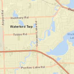Oakland County Street Map