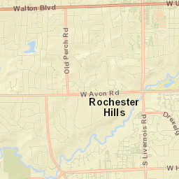 Rochester Hills Street Map