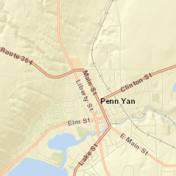 Penn Yan Street Map