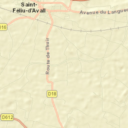 Saint-Féliu-d’Avall Street Map