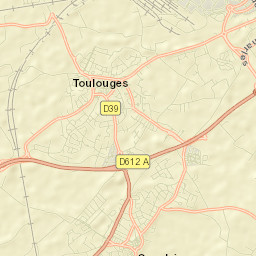 Toulouges Street Map