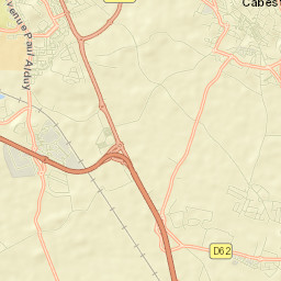 Cabestany Street Map