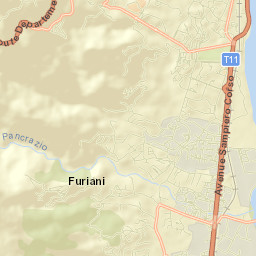 Furiani Street Map