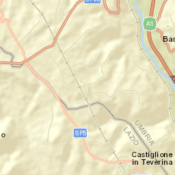 Castiglione in Teverina Street Map