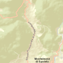 Monteleone di Spoleto Street Map