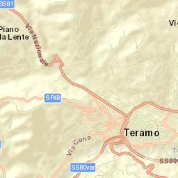 Teramo Street Map