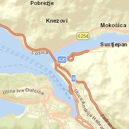 Mokošica Street Map