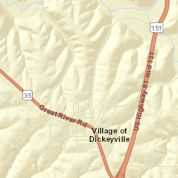 Dickeyville Street Map