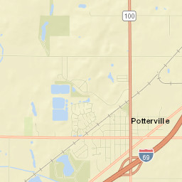 Potterville Street Map