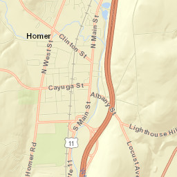 Homer Street Map