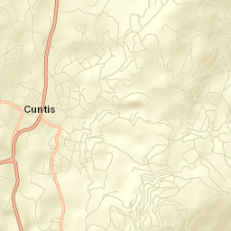 Cuntis Street Map