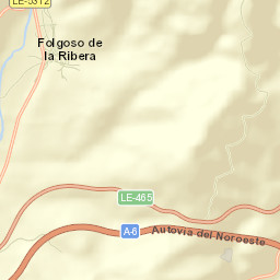 Folgoso de la Ribera Street Map