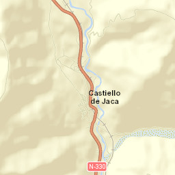 Castiello de Jaca Street Map