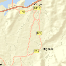 Vinça Street Map
