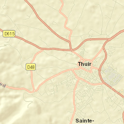 Thuir Street Map