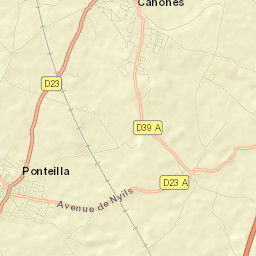 Ponteilla Street Map