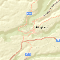 Pitigliano Street Map