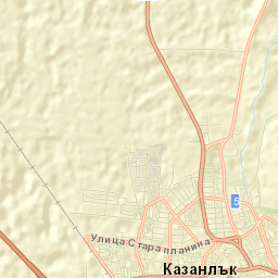 Obshtina Kazanlŭk Street Map