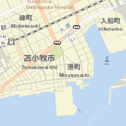 Tomakomai Street Map