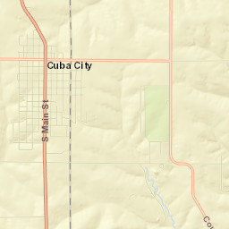 Cuba City Street Map