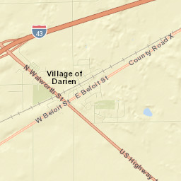 Darien Street Map