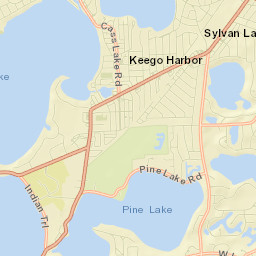 Sylvan Lake Street Map