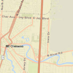 Mount Clemens Street Map