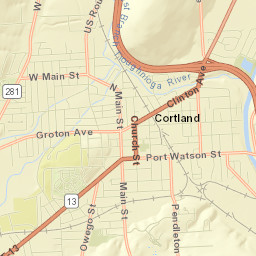 Cortland Street Map
