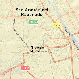 San Andrés del Rabanedo Street Map