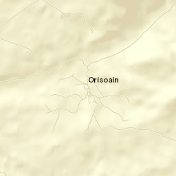 Orísoain Street Map