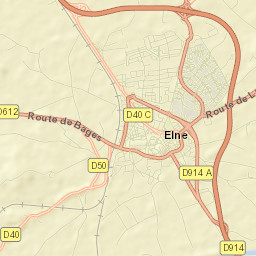 Elne Street Map