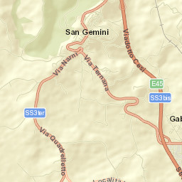 San Gemini Street Map