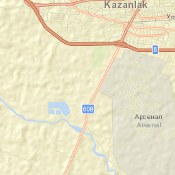 Kazanlak Street Map