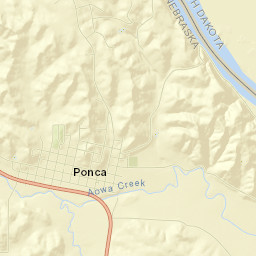 Ponca Street Map