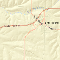 Shullsburg Street Map