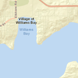 Williams Bay Street Map