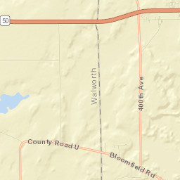 Powers Lake Street Map