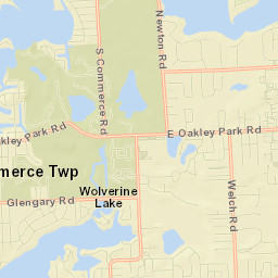 Wolverine Lake Street Map