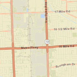 Sterling Heights, Michigan Street Map