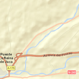 Puente la Reina de Jaca Street Map