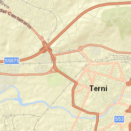 Terni Street Map