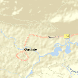 Gusinje Street Map